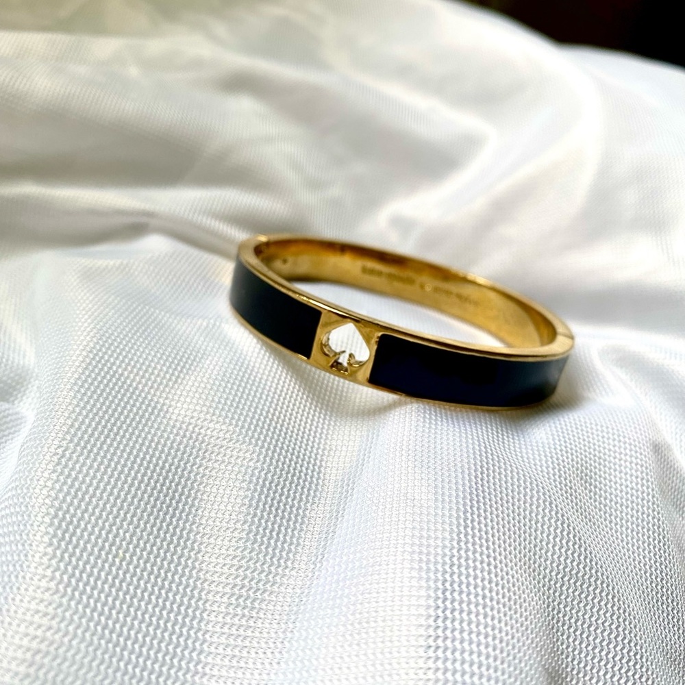 Black Kate Spade Bangle Bracelet